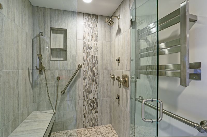 Open Shower Area with Bench