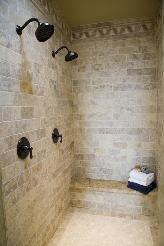Luxury Shower with Custom Tiles